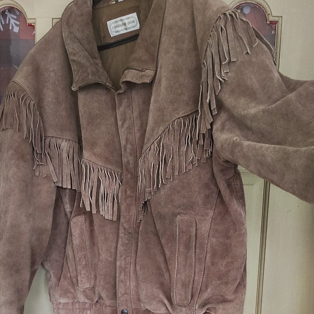 Brown Suede Fringe Jacket - Picture 5 of 5